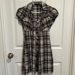 Plaid Shirt Dress